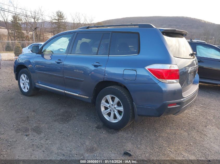2013 TOYOTA HIGHLANDER PLUS/SE - 5TDBK3EH5DS184292