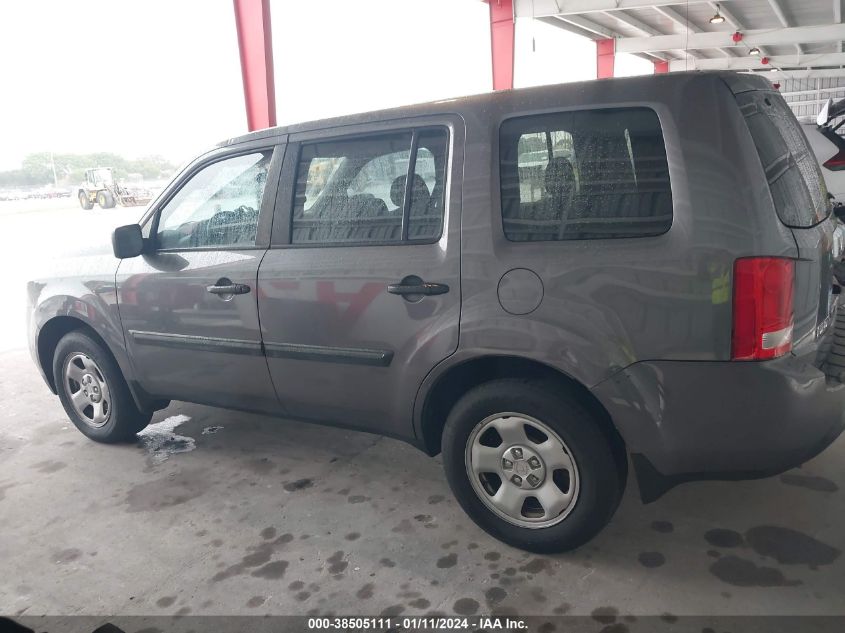 2014 HONDA PILOT LX - 5FNYF3H23EB012855
