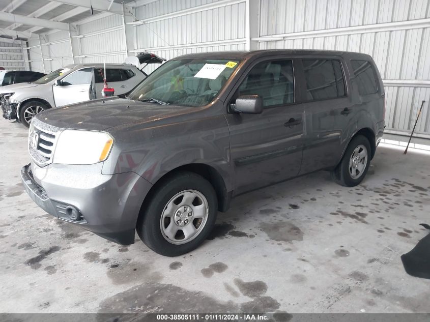 2014 HONDA PILOT LX - 5FNYF3H23EB012855