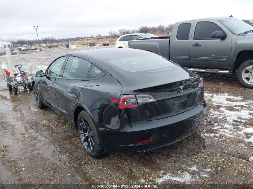 2021 TESLA MODEL 3 STANDARD RANGE PLUS REAR-WHEEL DRIVE - 5YJ3E1EA5MF919568