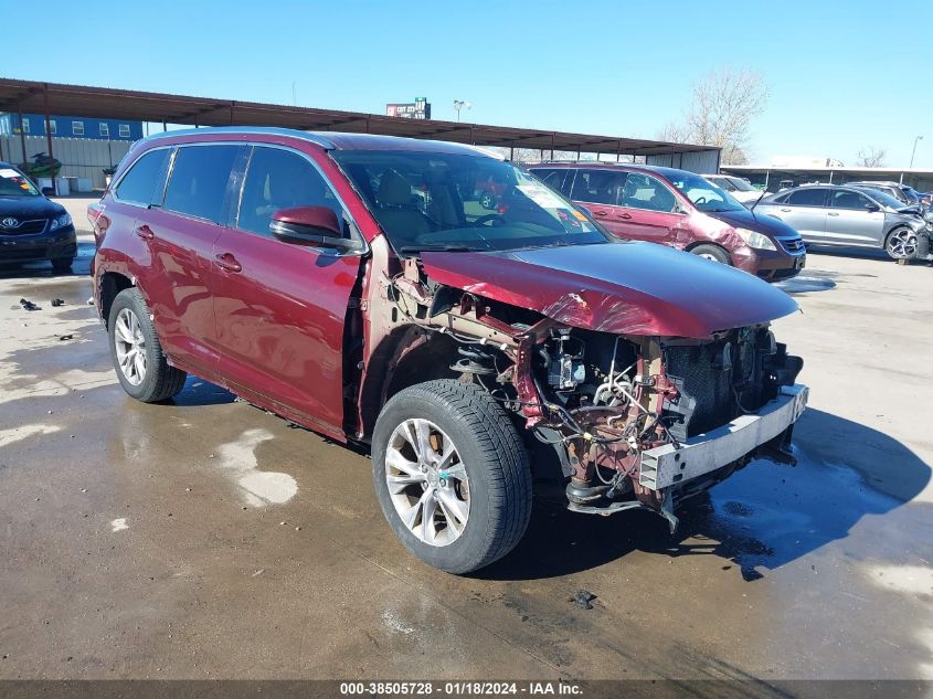 2015 TOYOTA HIGHLANDER XLE V6 - 5TDJKRFH1FS092192