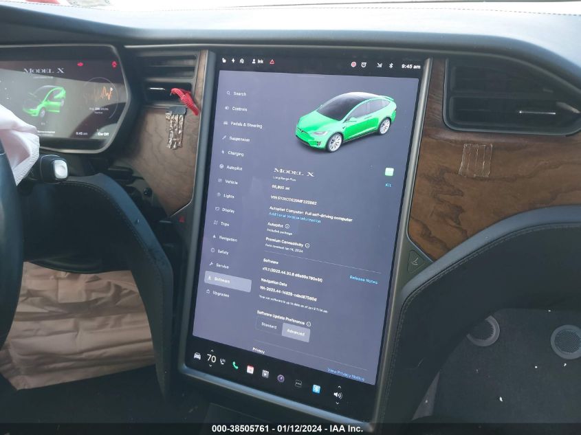 2021 TESLA MODEL X - 5YJXCDE29MF322862