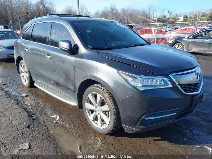 2015 ACURA MDX ADVANCE PKG W/ENTERTAINMENT PKG - 5FRYD4H86FB003390