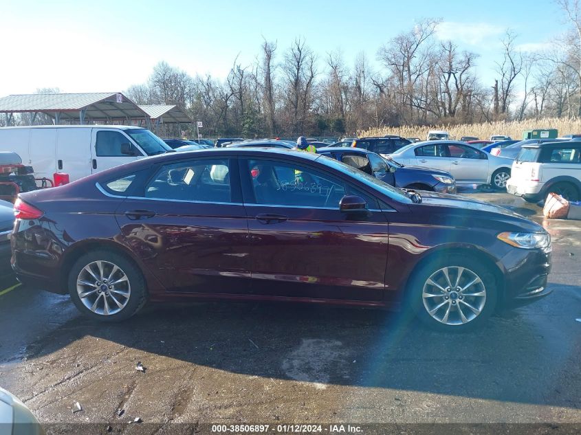 2017 FORD FUSION SE - 3FA6P0H72HR415331