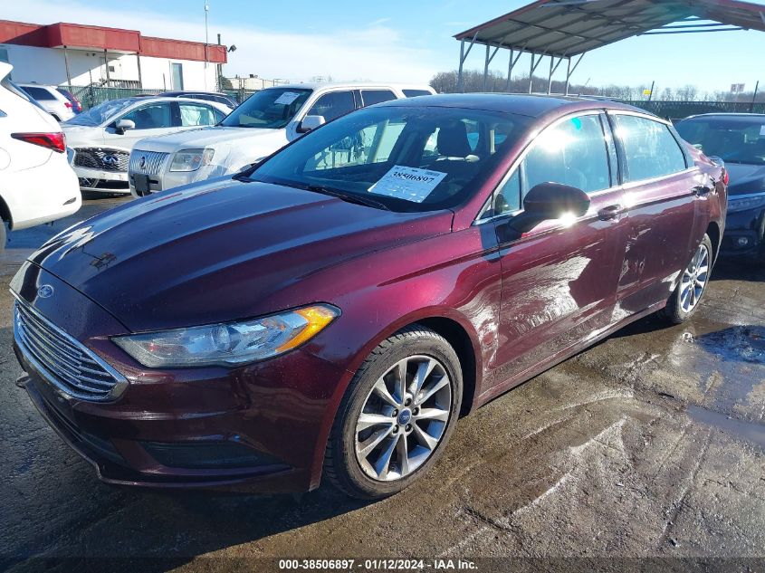 2017 FORD FUSION SE - 3FA6P0H72HR415331