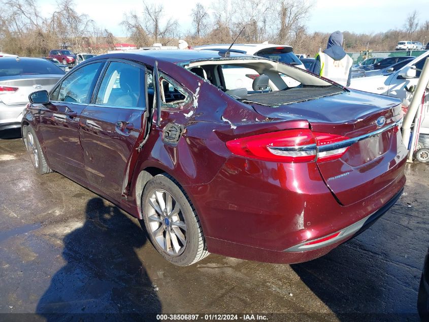 2017 FORD FUSION SE - 3FA6P0H72HR415331