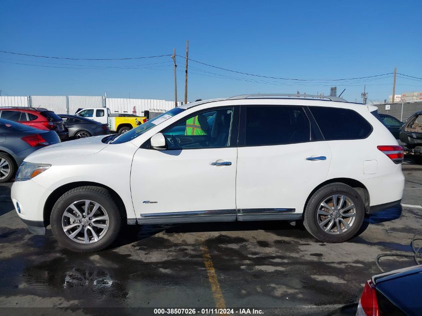 2014 NISSAN PATHFINDER HYBRID SL 5N1CR2MN5EC652263