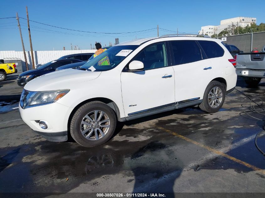 2014 NISSAN PATHFINDER HYBRID SL 5N1CR2MN5EC652263