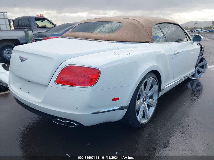 2014 BENTLEY CONTINENTAL GTC V8 - SCBGT3ZA7EC087519