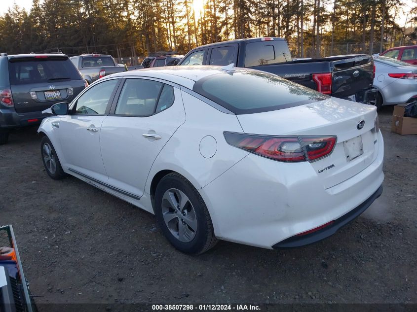 2015 KIA OPTIMA HYBRID - KNAGM4AD5F5082022