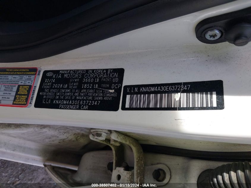 2014 KIA RIO LX - KNADM4A30E6372347