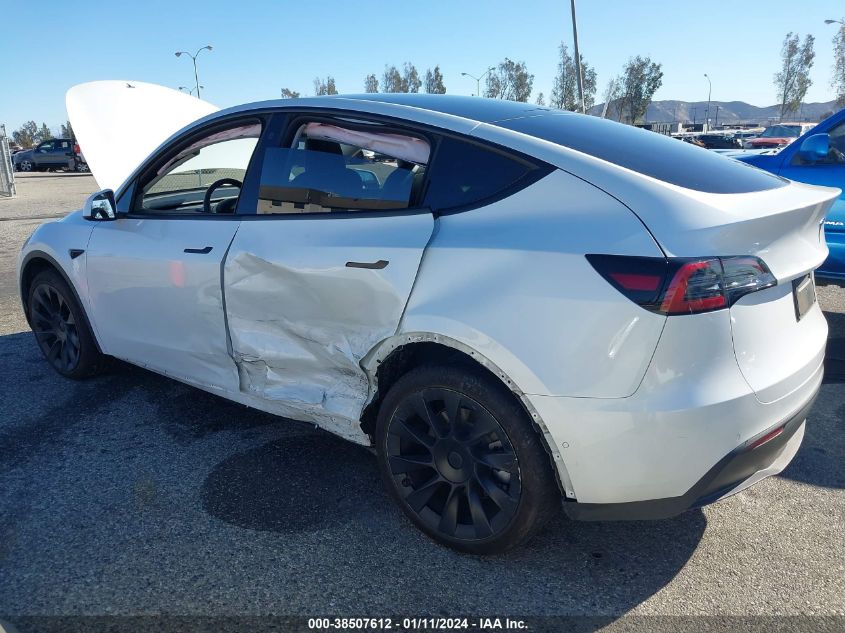 2022 TESLA MODEL Y LONG RANGE DUAL MOTOR ALL-WHEEL DRIVE - 7SAYGDEE0NA020719