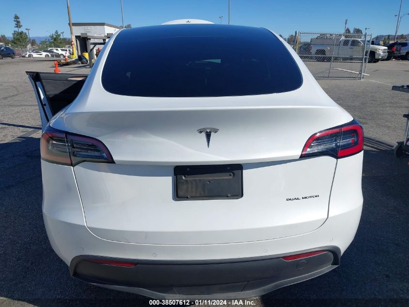 2022 TESLA MODEL Y LONG RANGE DUAL MOTOR ALL-WHEEL DRIVE - 7SAYGDEE0NA020719