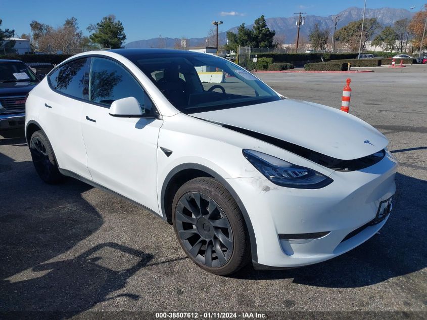 2022 TESLA MODEL Y LONG RANGE DUAL MOTOR ALL-WHEEL DRIVE - 7SAYGDEE0NA020719