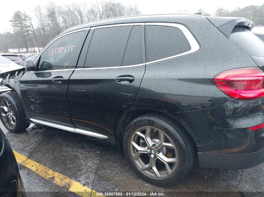 2021 BMW X3 SDRIVE30I - 5UXTY3C05M9E03588
