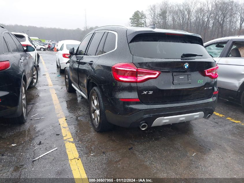2021 BMW X3 SDRIVE30I - 5UXTY3C05M9E03588