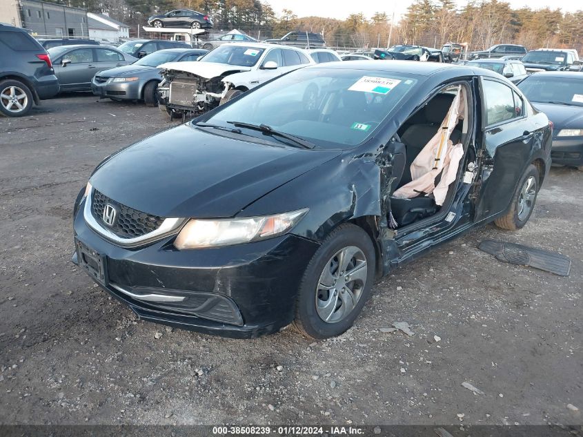 2014 HONDA CIVIC LX - 2HGFB2F54EH537445