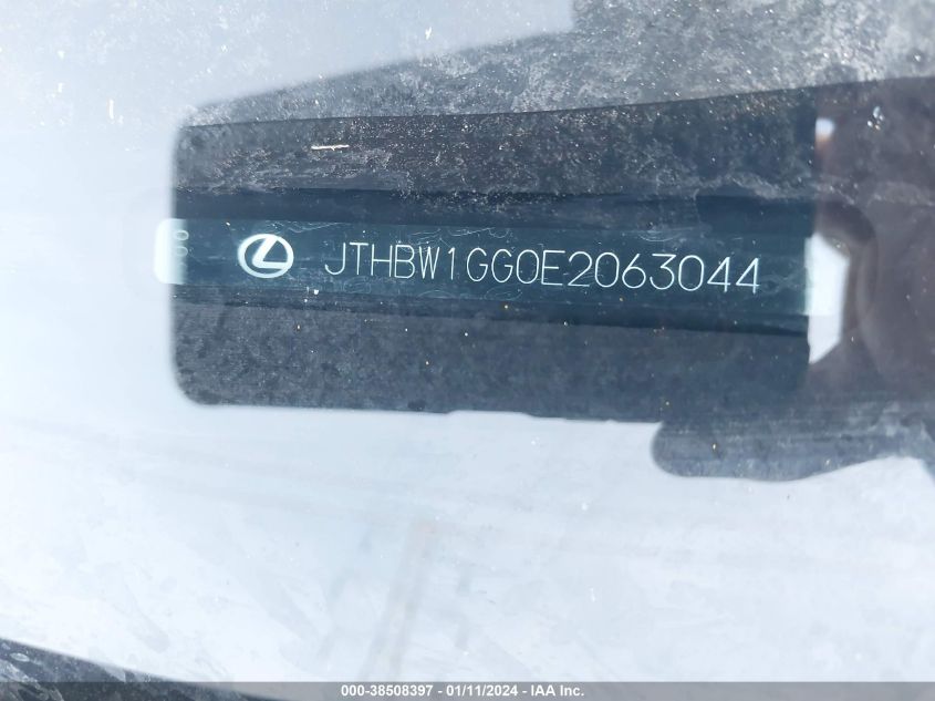 2014 LEXUS ES 300H - JTHBW1GG0E2063044