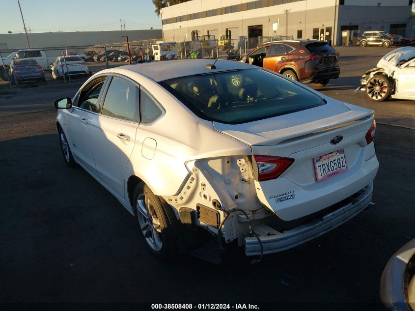 2016 FORD FUSION ENERGI TITANIUM - 3FA6P0SUXGR215486