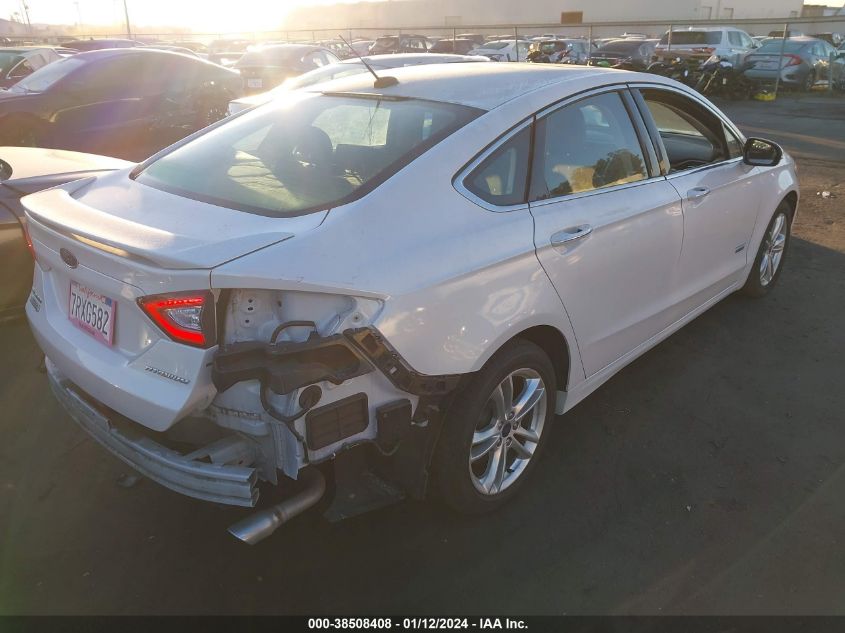 2016 FORD FUSION ENERGI TITANIUM - 3FA6P0SUXGR215486