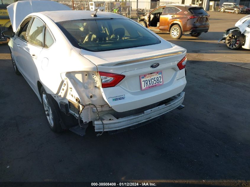 2016 FORD FUSION ENERGI TITANIUM - 3FA6P0SUXGR215486