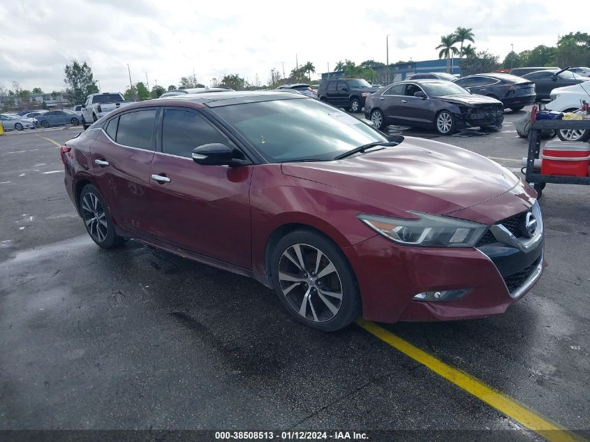 2017 NISSAN MAXIMA 3.5S/SV/SL/SR/PLAT - 1N4AA6AP8HC455131
