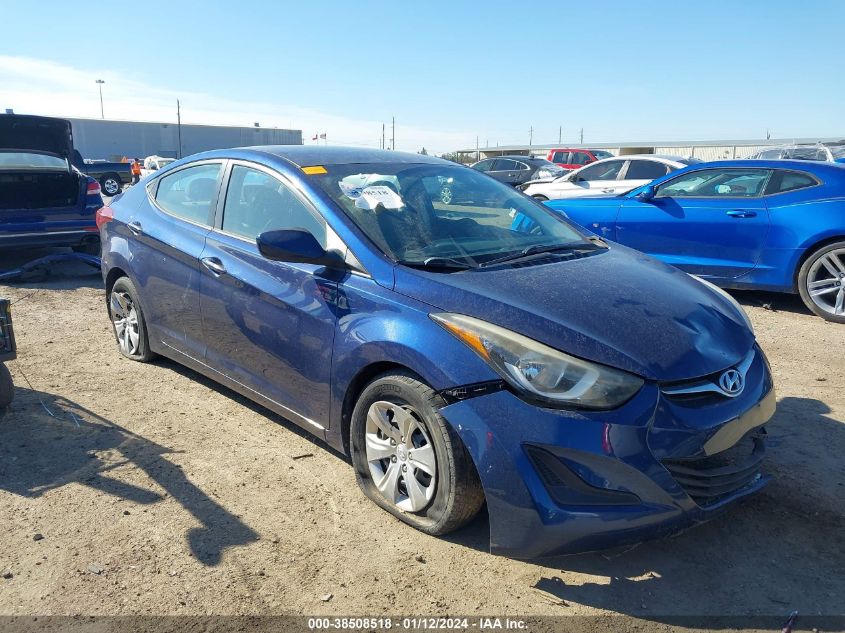 2016 HYUNDAI ELANTRA SE/SPORT/LIMITED - 5NPDH4AE3GH693591