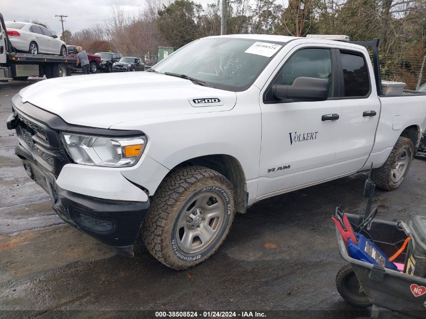 2019 RAM 1500 TRADESMAN QUAD CAB 4X4 6'4 BOX - 1C6RRFCG2KN822451