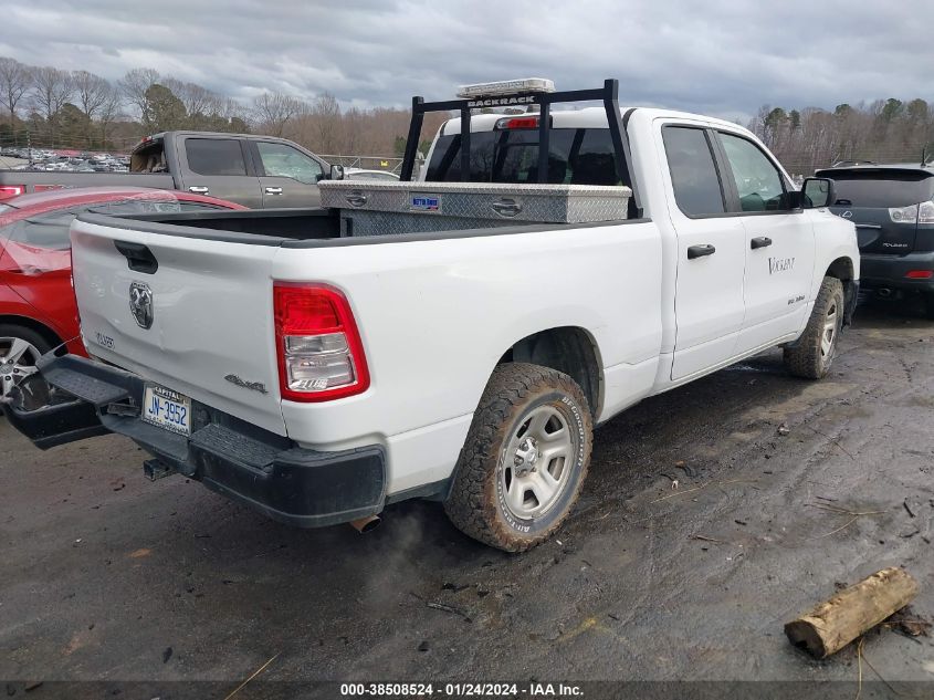 2019 RAM 1500 TRADESMAN QUAD CAB 4X4 6'4 BOX - 1C6RRFCG2KN822451