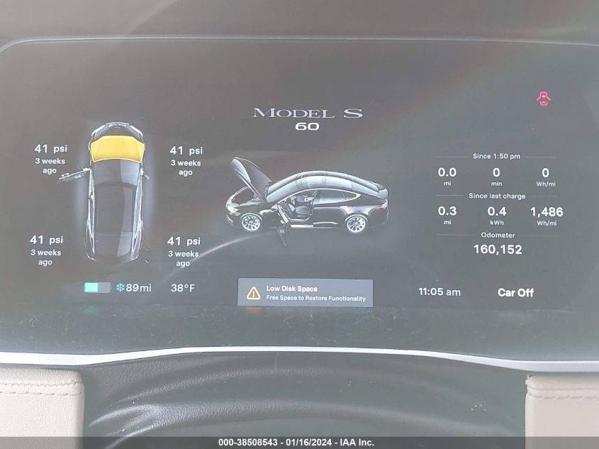 2014 TESLA MODEL S - 5YJSA1S10EFP61699