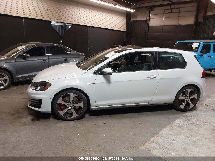 3VWT47AU5GM031440 | 2016 VOLKSWAGEN GOLF GTI