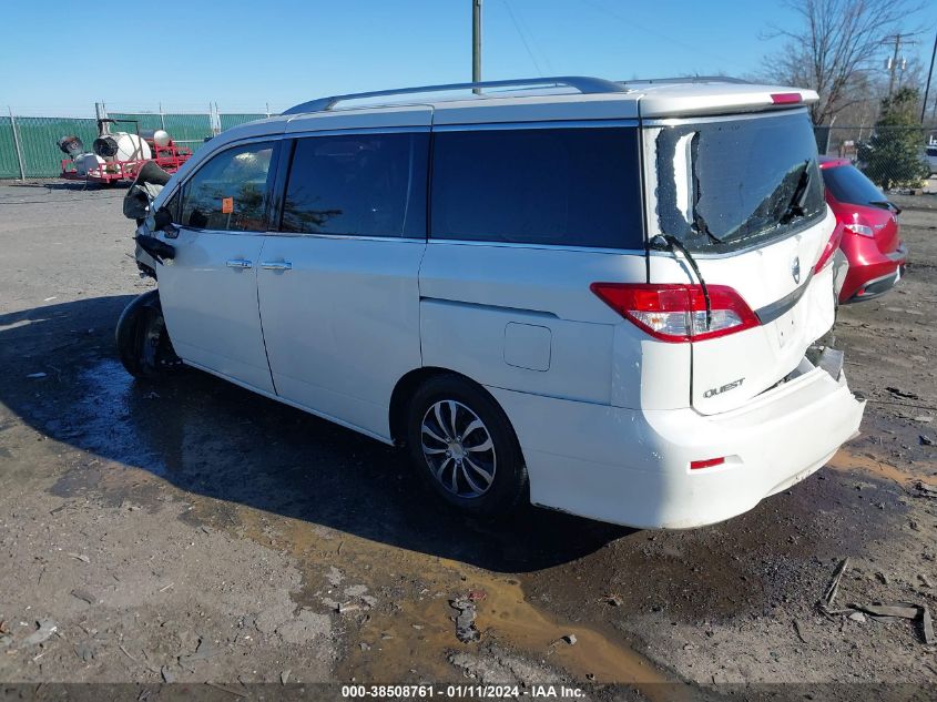 2014 NISSAN QUEST S - JN8AE2KP6E9106066