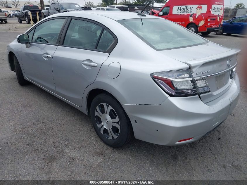2014 HONDA CIVIC HYBRID HYBRID - 19XFB4F26EE201209