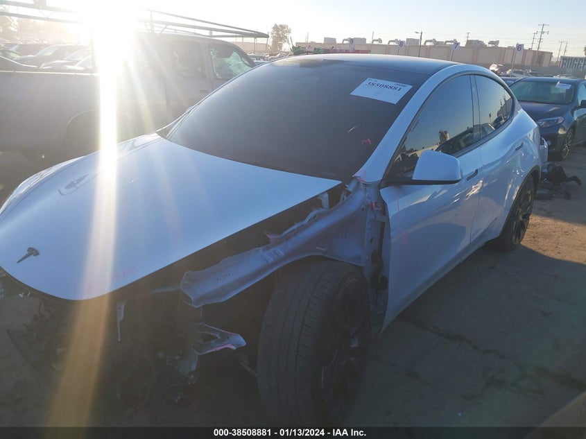 VIN 7SAYGDEF4NF492790 2022 TESLA MODEL Y PERFORMANCE DUAL MOTOR ALL-WHEEL DRIVE