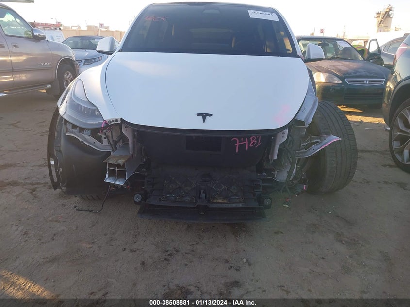 VIN 7SAYGDEF4NF492790 2022 TESLA MODEL Y PERFORMANCE DUAL MOTOR ALL-WHEEL DRIVE