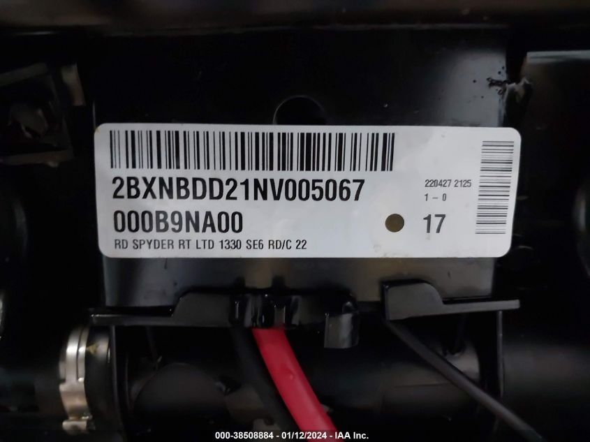 2022 CAN-AM SPYDER ROADSTER RT/RT LIMITED 2BXNBDD21NV005067