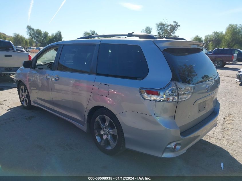 2013 TOYOTA SIENNA SE 8 PASSENGER - 5TDXK3DC2DS391721