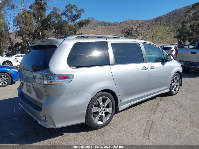 2013 TOYOTA SIENNA SE 8 PASSENGER - 5TDXK3DC2DS391721