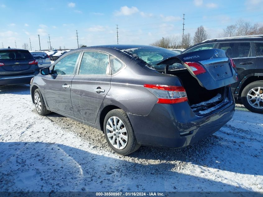 2014 NISSAN SENTRA S/SV/SR/SL - 1N4AB7AP0EN853453