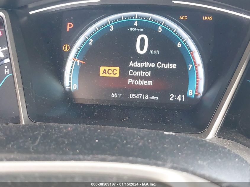 2019 HONDA CIVIC EXL - JHMFC1F72KX006970