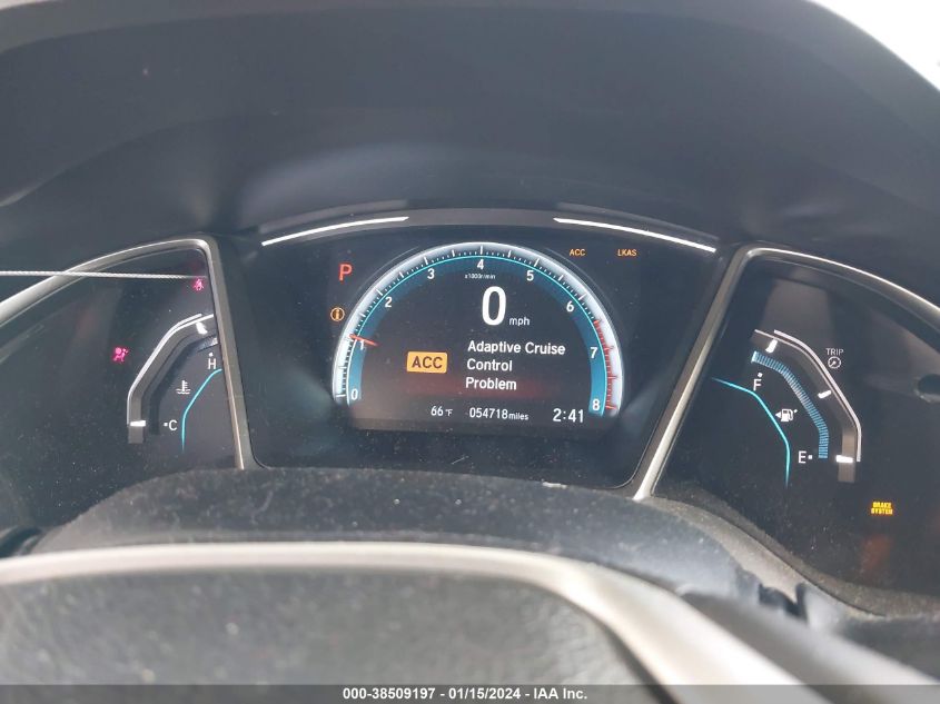 2019 HONDA CIVIC EXL - JHMFC1F72KX006970