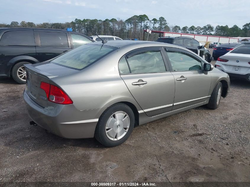 JHMFA36287S006045 | 2007 HONDA CIVIC HYBRID