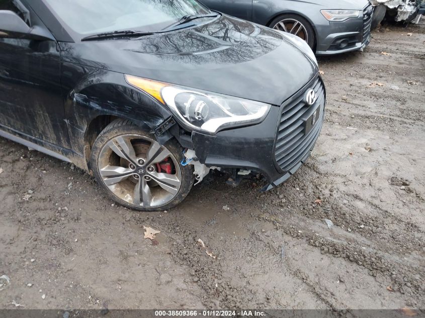 2014 HYUNDAI VELOSTER TURBO - KMHTC6AE2EU184810