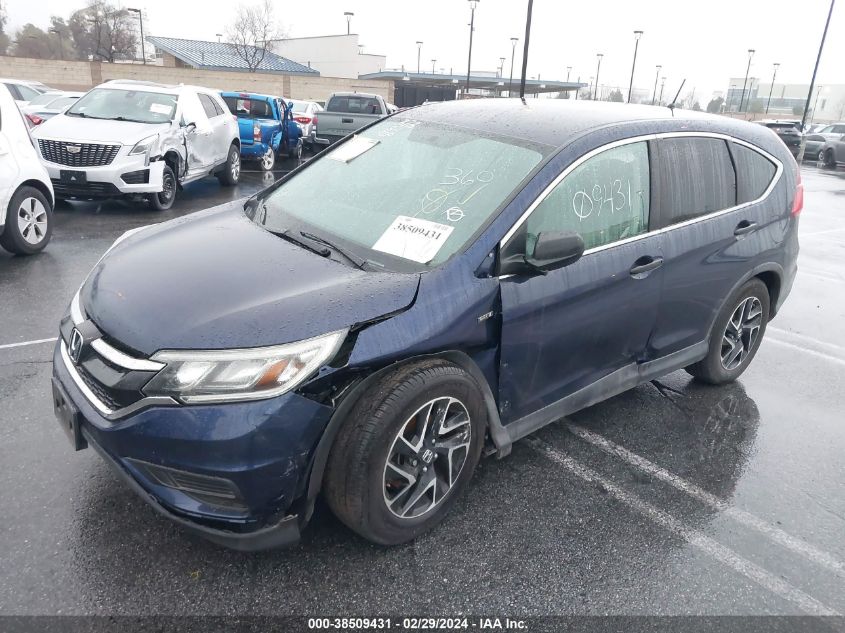 2016 HONDA CR-V SE - 2HKRM3H48GH564285