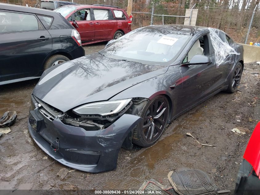2022 TESLA MODEL S PLAID TRI MOTOR ALL-WHEEL DRIVE - 5YJSA1E62NF472394