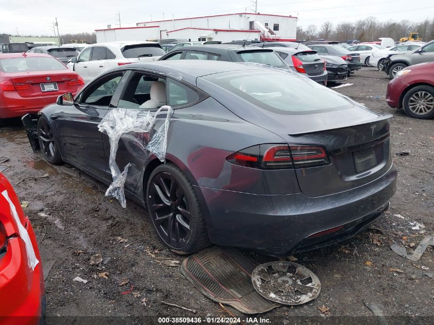 2022 TESLA MODEL S PLAID TRI MOTOR ALL-WHEEL DRIVE - 5YJSA1E62NF472394