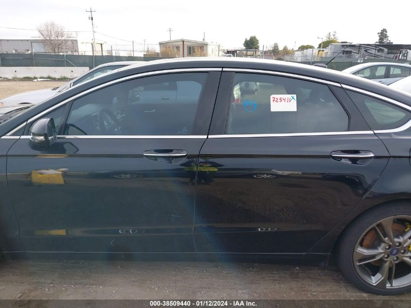 2017 FORD FUSION SPORT - 3FA6P0VP4HR180693
