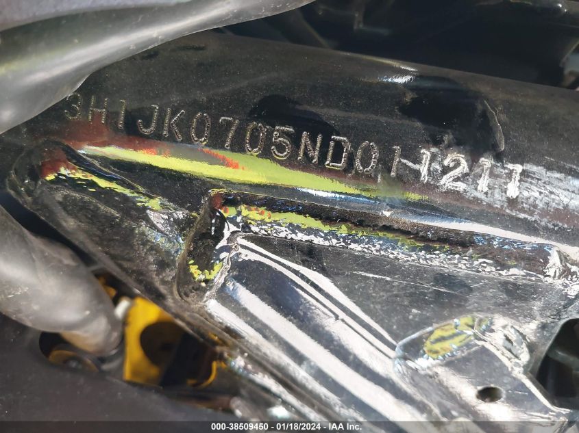 2022 HONDA NVA110 B - 3H1JK0705ND011211