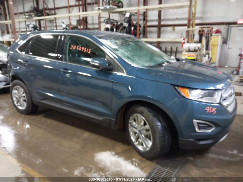 Lot #2539237733 2016 FORD EDGE SEL salvage car