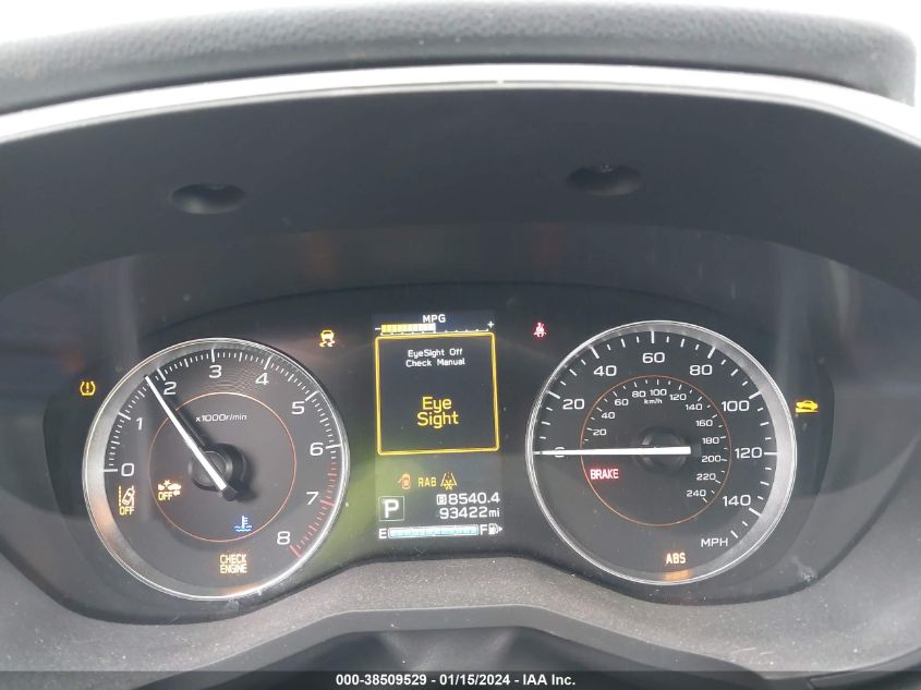 VIN JF2GTANC3K8232578 2019 SUBARU CROSSTREK LIMITED
